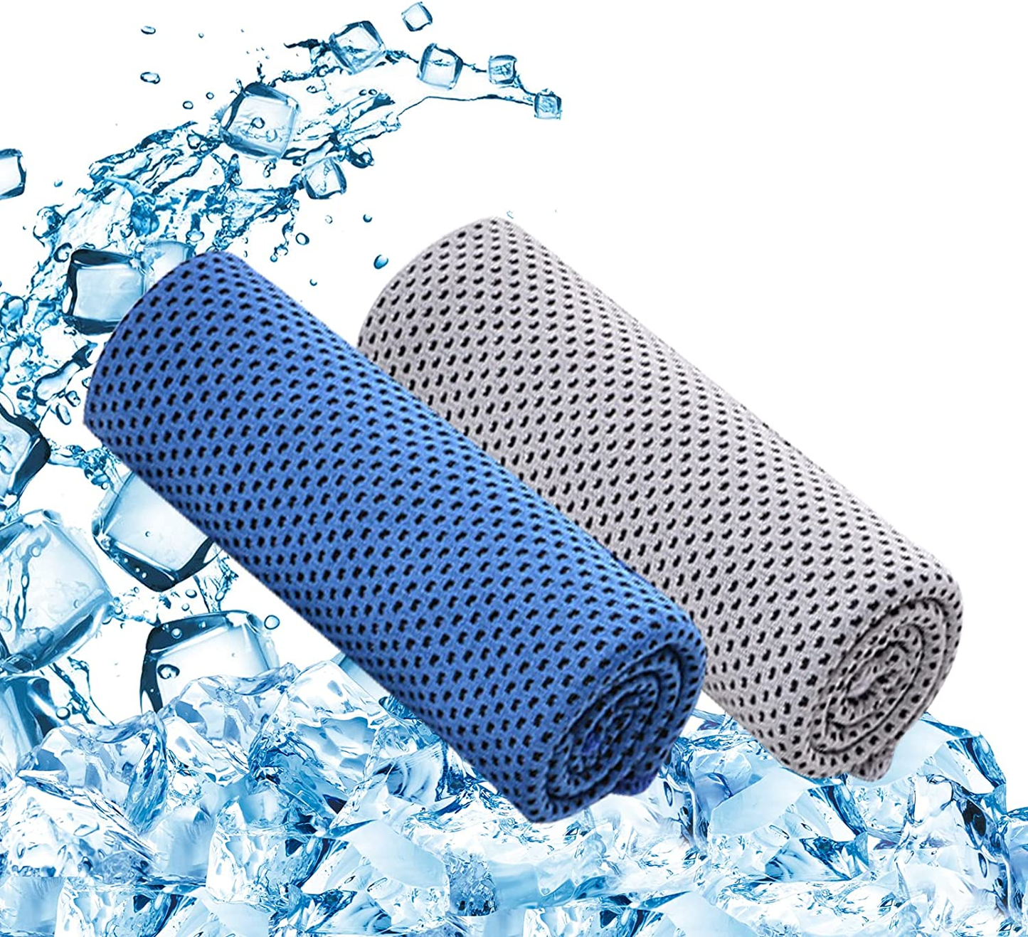 2 Pack Cooling Towel,Ice Towel,Soft Breathable Chilly Towel, (36"X 12") Microfiber Towel for Yoga,Sport,Running,Gym,Workout,Camping,Fitness,Workout & More Activities