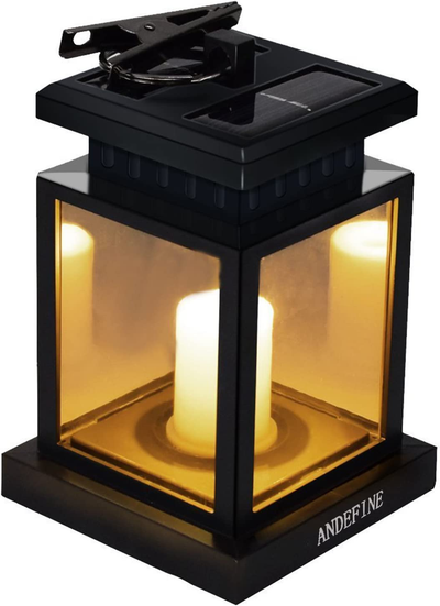 Patio Umbrella Lights - Outdoor LED Solar Lanterns Waterproof Candle Lamps Decorated in Garden Porch Lawn