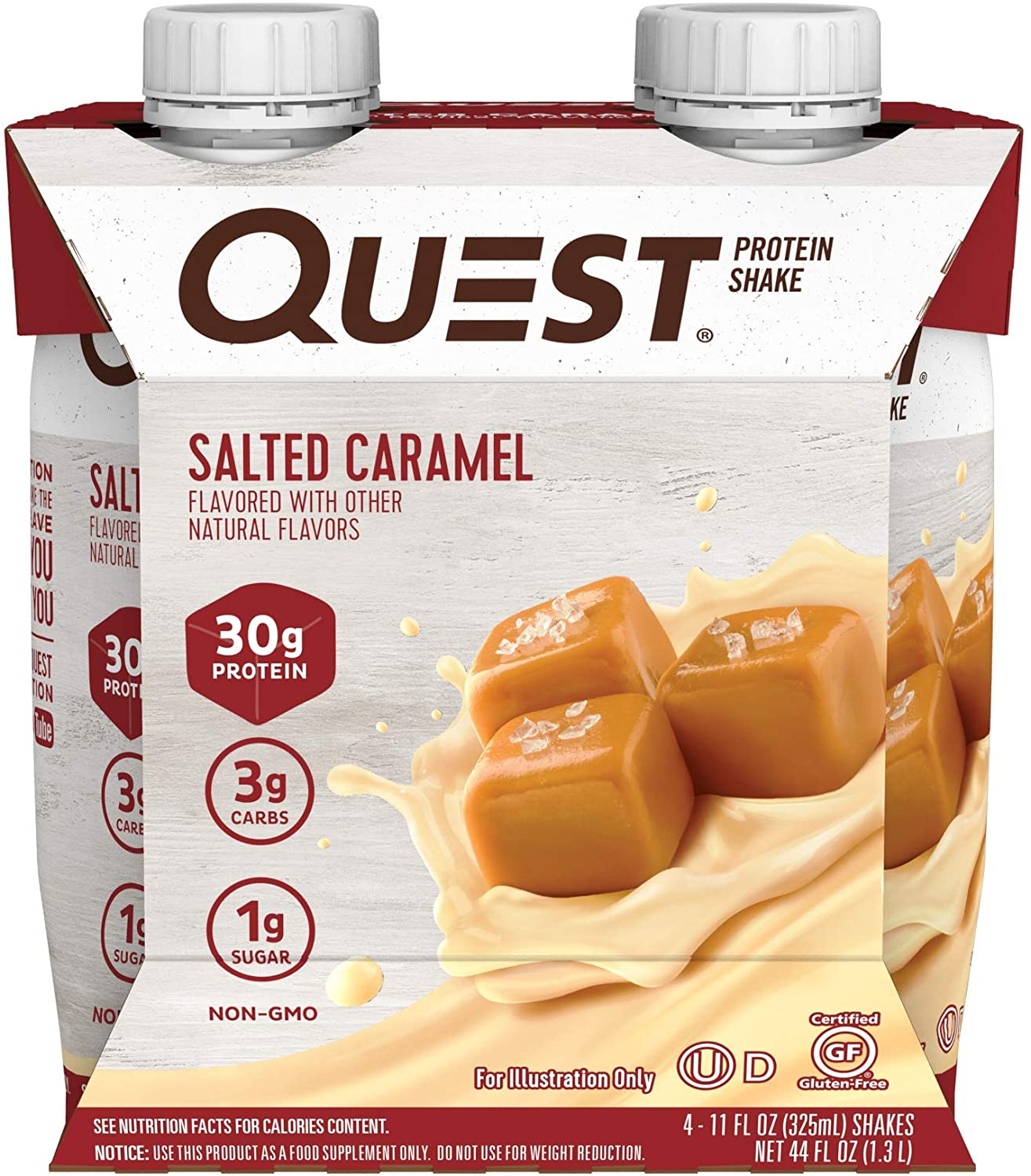 Quest Nutrition Vanilla Protein Shake, High Protein, Low Carb, Gluten Free, Keto Friendly, 12Count