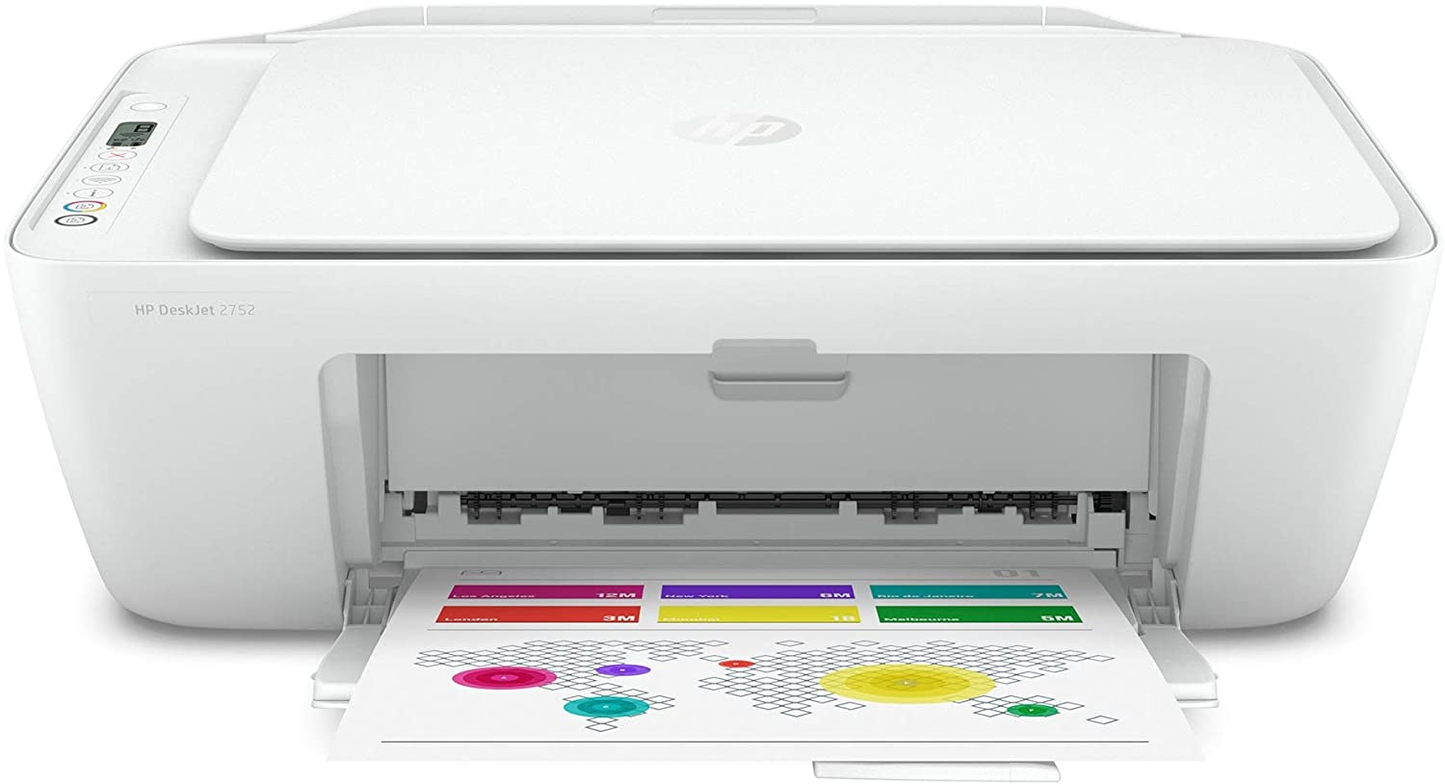 HP Deskjet 2752 Wireless All-In-One Color Inkjet Printer, Scan and Copy with Mobile Printing, 8RK11A (Renewed)