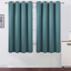 LEMOMO Sea Teal Thermal Blackout Curtains/52 x 72 Inch/Set of 2 Panels Room Darkening Curtains