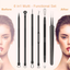 Pimple Popper Tool Kit , 6 Pcs Blackhead Remover Acne Needle Tools Set Removing Treatment Comedone Whitehead Popping Zit for Nose Face Skin Blemish Extractor Tool - Black