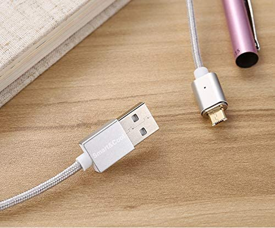 3 Pack 5ft  Gen4 2 in 1 Magnetic Charging Cable, Support Max 2.4A Charging Current & Data Sync