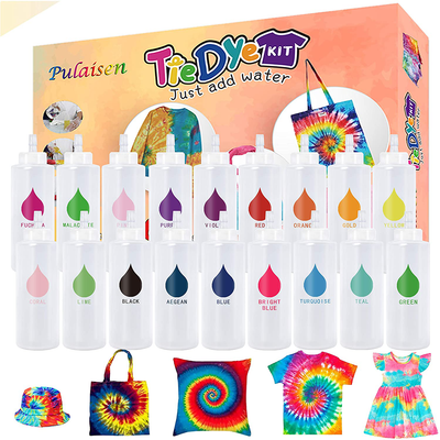 Tie Dye Kits One-Step Fabric Dye Art Party Set, DIY Gift, Textile, T-Shirt, Canvas for Adults, Women, Men, Artist, Kids(18 Colors)