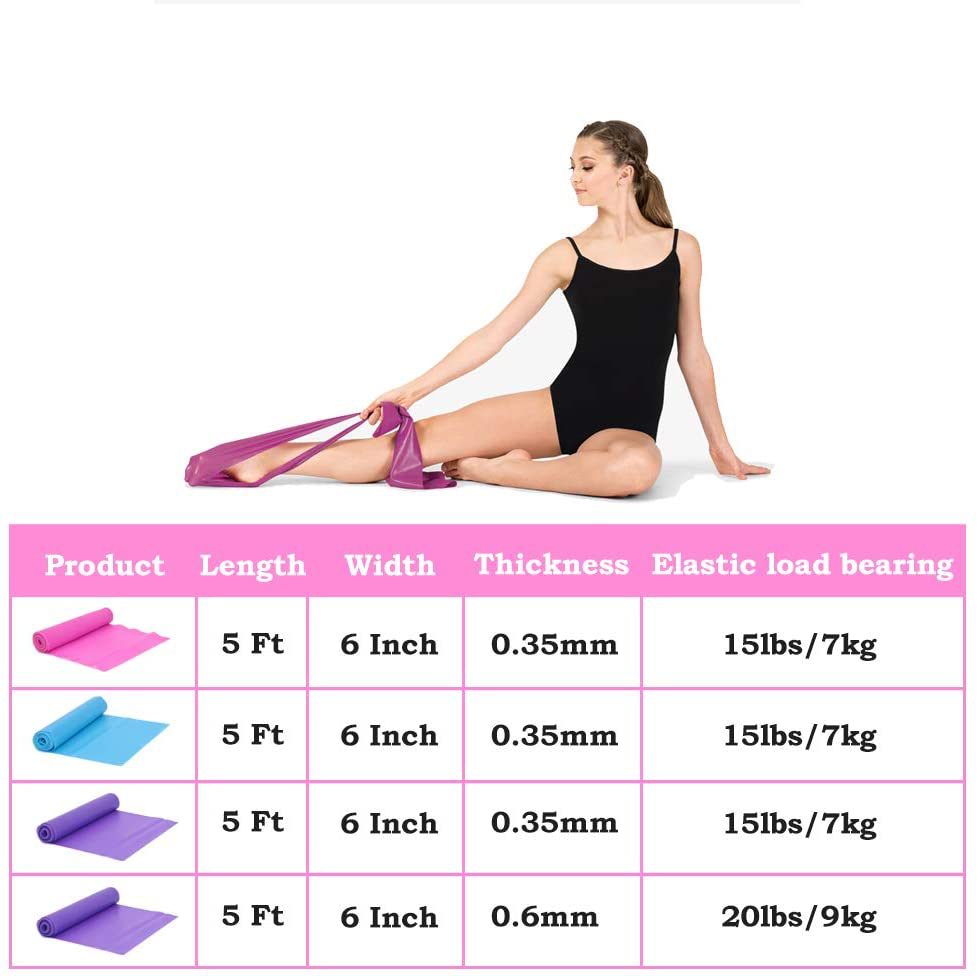 Stretching Exercise Fitness Band None Smell Elastic Bands Yoga Gym Body Exercising Straps
