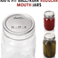 Regular Mouth Canning Lids for Ball, Kerr Jars - Split-Type Metal Mason Jar Lids for Canning - Food Grade Material, 100% Fit & Airtight