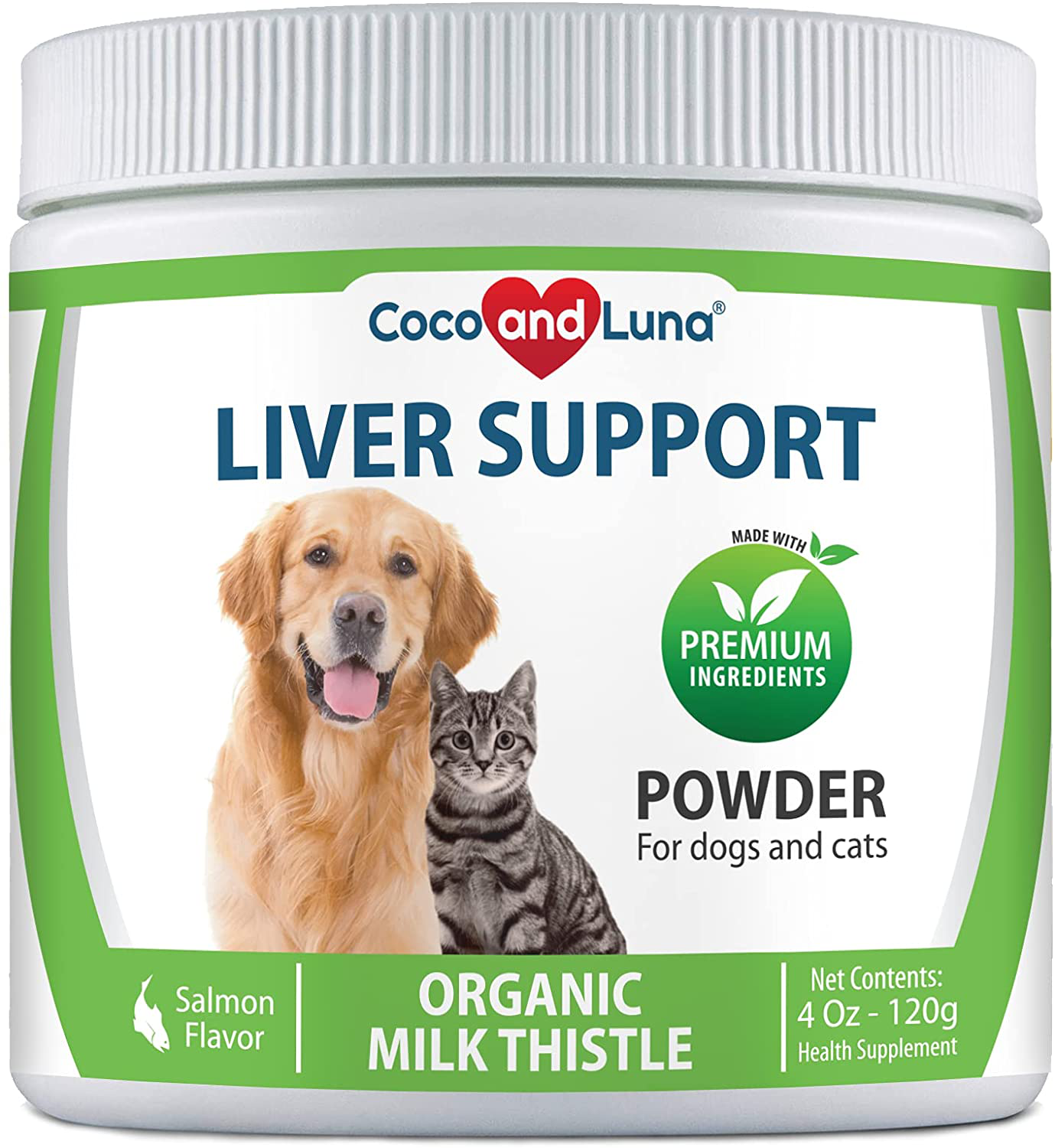 Coco and Luna Milk Thistle for Dogs, Liver Support for Dogs, Detox, Hepatic Support, Promotes Liver Healthy Function for Pets, VIT B1, B2, B6, B12