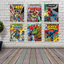 Avengers Wall Art – Superhero Vintage Comic Books Décor Unframed Set of 6 Prints, 8x10 Inch, Super Heroes Poster Room Decor Spiderman Hulk Captain America Thor Ironman Black Panther, Vintage Posters for Kids Adults Boys Bedroom