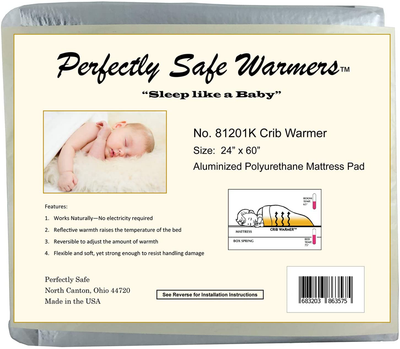 Body Heat Activated Crib, Twin, Full, Queen or King Size Bed Warmer Mattress Pad (King)