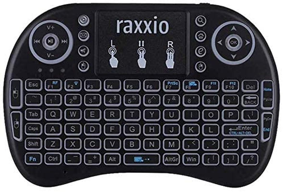 I8 Wireless Mini Keyboard with Touchpad Mouse 2.4Ghz Led-Backlit TV Keyboard, Mini Keyboard for Android Box Remote for Pc, Pad, Xbox 360, Ps3, Android, Htpc, Iptv, Raspberry Pi