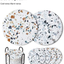 LIFVER Coasters for Drinks, Absorbent Coasters with Holder Set of 6, Avoid Furniture Being Scratched and Soiled, Housewarming Gift for Home Decor, 4 Inches -2 Terrazzo Pattern