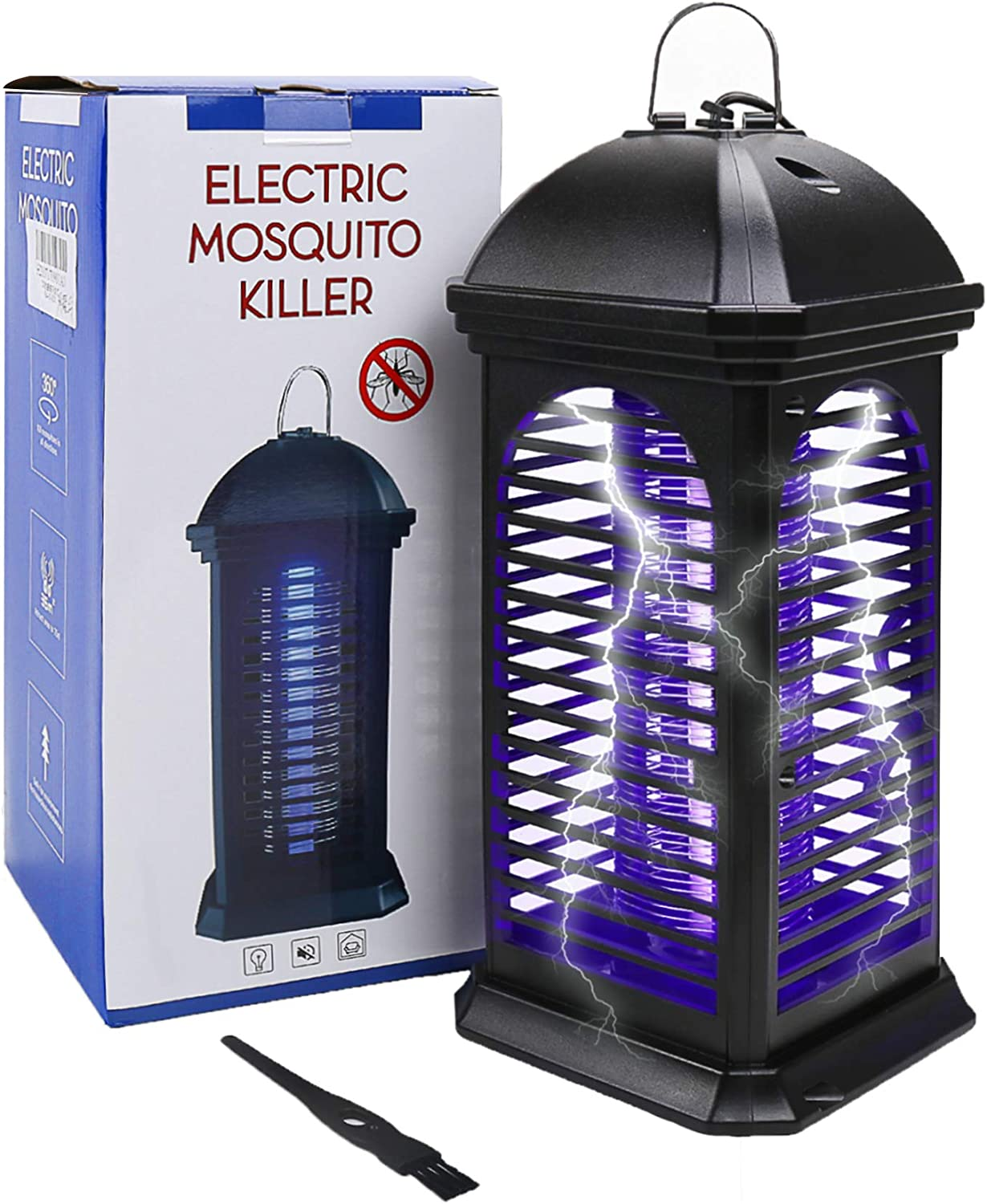 Bug Zapper Electric Indoor Insect Killer Suspensible UV Light | Mosquito Killer Bug Fly Pests Attractant Trap Zapper Lamp W/Powerful 1000V Grid for Indoor Home Bedroom,Kitchen, Office