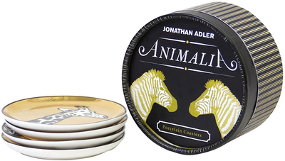 Jonathan Adler Women'S Animalia Coaster Set