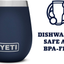 YETI Rambler 10 oz Wine Tumbler, Vacuum Insulated, Stainless Steel with MagSlider Lid, Navy