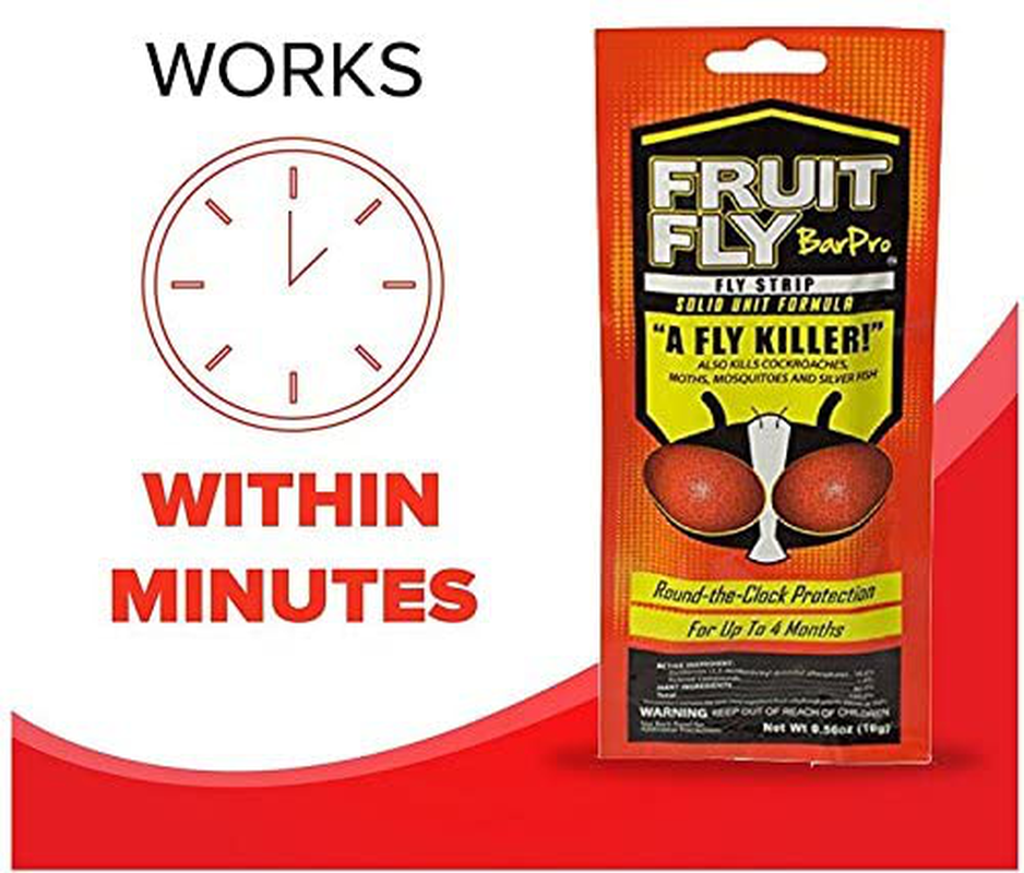 Fruit Fly BarPro – 4 Month Protection Against Flies, Cockroaches, Mosquitos & Other Pests – Portable for Indoor Use - Safe, When Used Properly