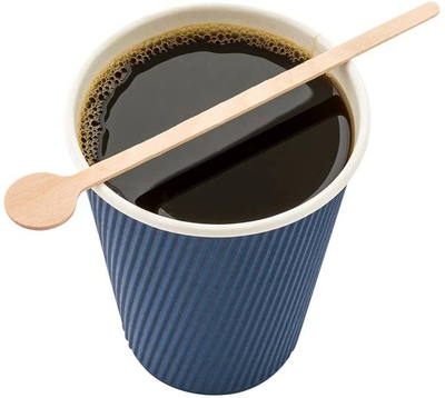 Natural Wood Coffee Stirrer - 6" - 100 count box - Restaurantware