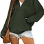 Cowasto Women's Casual Zip Up Hoodie Jacket Long Sleeve Waffle Hooded Sweatshirt With Pockets
