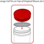 Mason Jars 24oz - Regular Mouth Mason Storage Jars with Lids (set of 2) Made in the USA - Mason Jars with Plastic Mason Jar Lids (24 ounce, white)