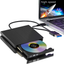 External DVD Drive, USB 3.0 Portable CD/DVD +/-RW Drive/Dvd Player for Laptop CD ROM Burner Compatible with Laptop Desktop PC Windows Linux OS Mac Black