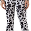SweatyRocks Women's Boho Comfy Stretchy Leopard Print Bell Bottom Flare Leg Pants