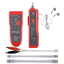 Network Cable Tester, RJ45 RJ11 Multi-Function Wire Tracer and Circuit Tester with Earphone for Cable Collation, Network & Telephone Line Test, Yellow