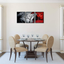 Wieco Art Large Size Framed Art Canvas Art Prints Wall Art the Cloud Tree Abstract Pictures Paintings for Bedroom Home Office Decorations Contemporary Artwork 3 Panels Black Frames