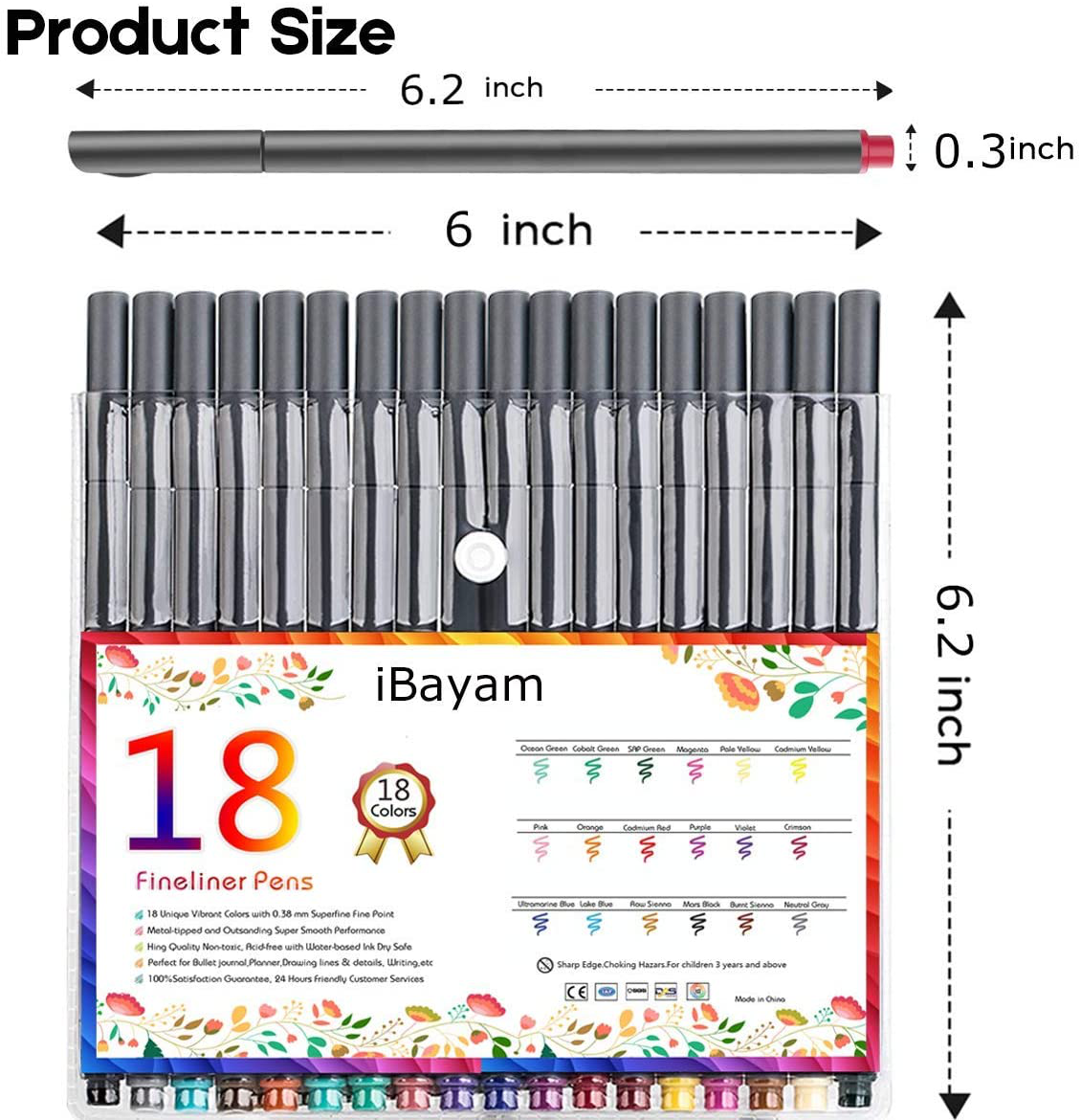iBayam Journal Planner Pens Fine Point Markers Fine Tip Drawing Pens Porous Fineliner Pens for Bullet Journaling Writing Note Taking Calendar Coloring Art Office School Supplies