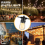 Solar String Lights Outdoor - Shatterproof Vintage Edison Bulbs & 4 Light Mode Weatherproof 96FT Strand -LED String Lights Solar Patio Lights for Backyard Patio Porch Café