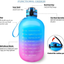 1 Gallon/128Oz Motivational Water Bottle with Time Maker & Straw - Leakproof BPA Free Water Jug with Wide Mouth