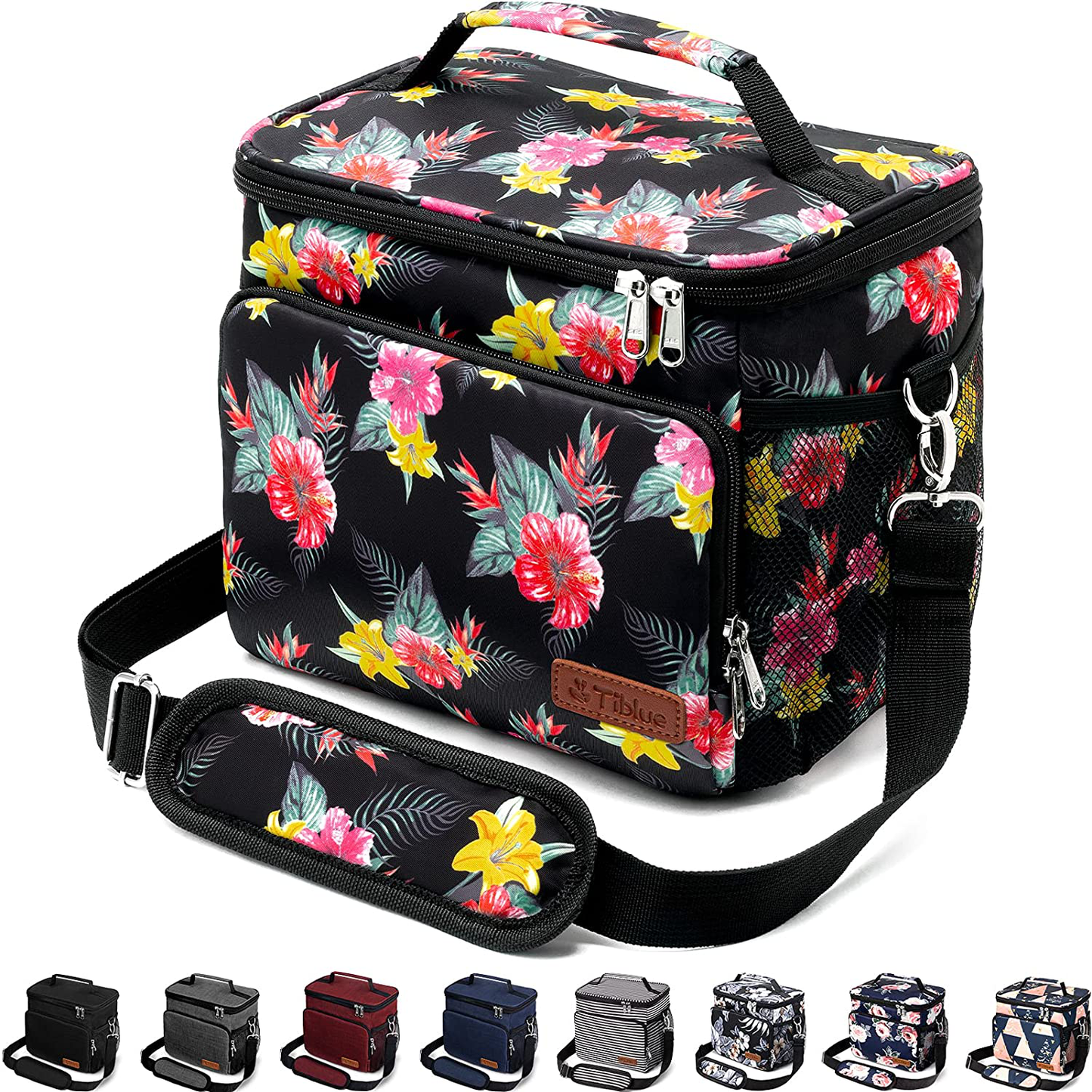 Reusable Lunch Box for Office Work School Picnic Beach - Leakproof Cooler Tote Bag Freezable Lunch Bag with Adjustable Shoulder Strap