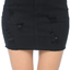 Wax Women's Juniors Casual Distressed A-Line Denim Short Skirt