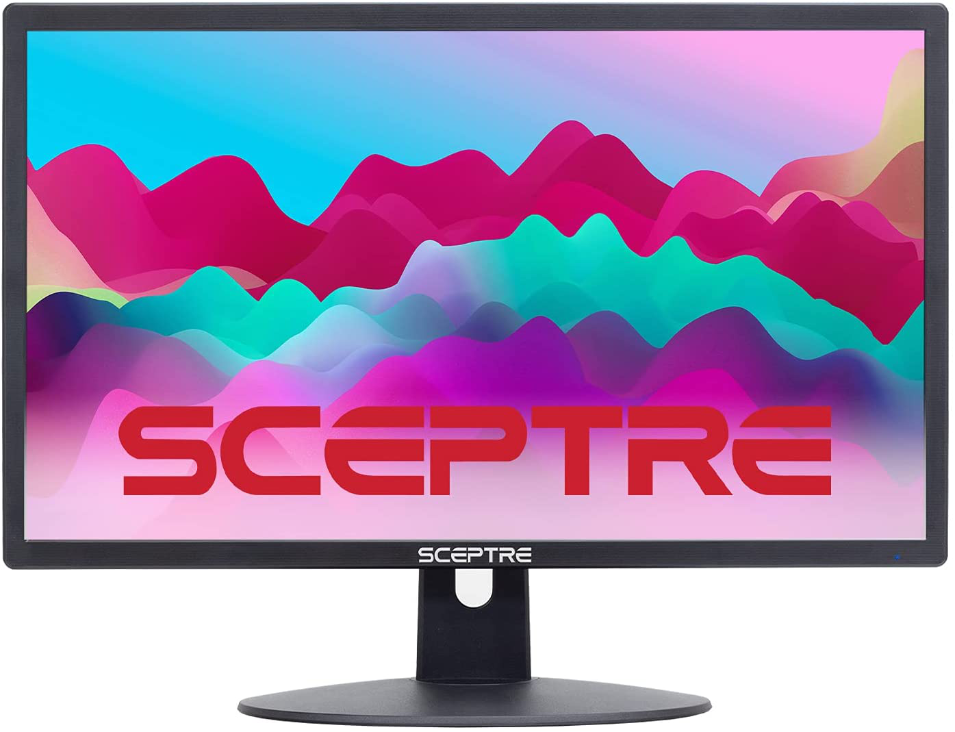 Sceptre New 22 Inch FHD LED Monitor 75Hz 2X HDMI VGA Build-In Speakers, Machine Black (E22 Series)