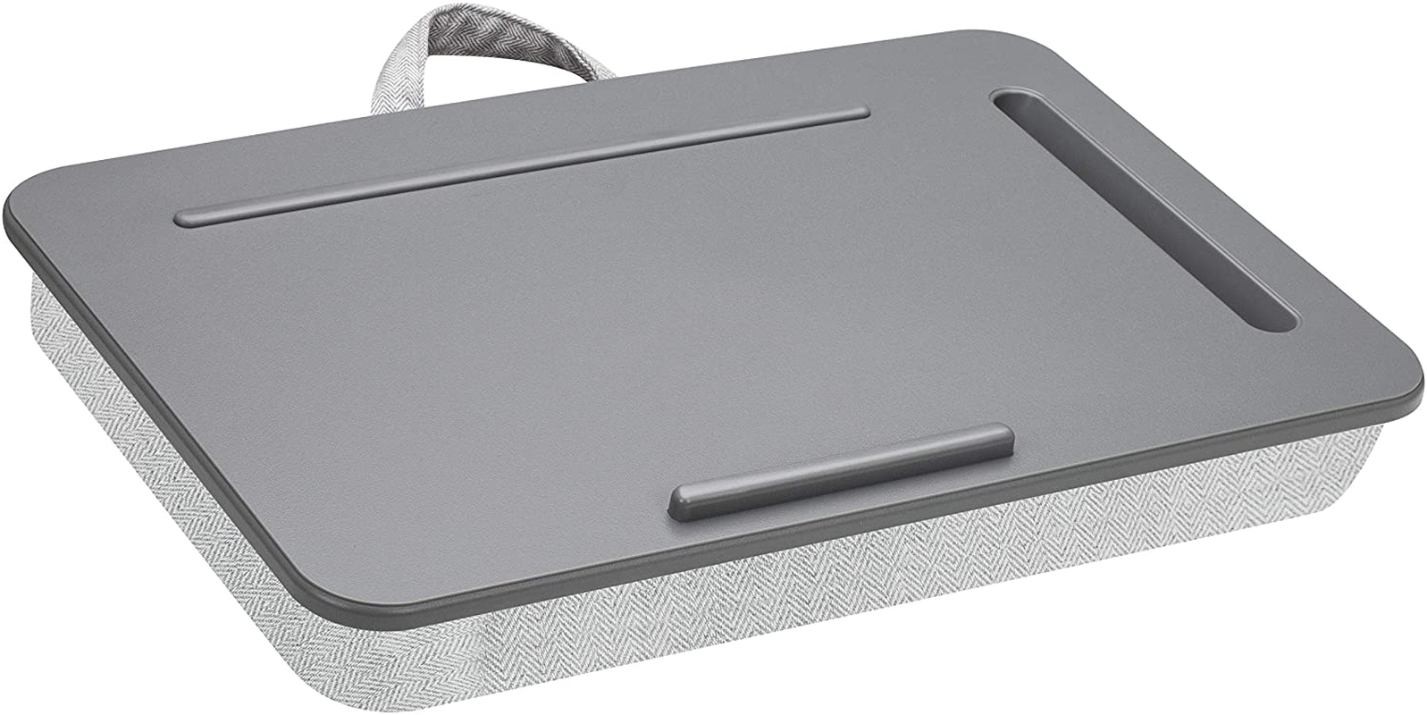 Lap Desk with Device Ledge and Phone Holder Fits up to 15.6 Inch Laptops