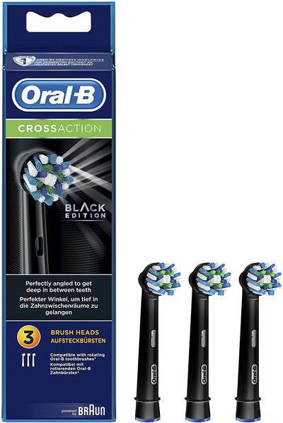 Oral-B CrossAction Toothbrush Heads - 16 Degree Bristles for Superior Cleaning