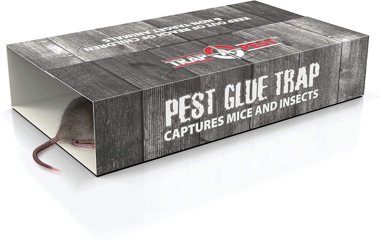 Sticky Glue Trap for Mice- Mouse Glue Traps That Work Indoors for Spiders, Insects, Scorpions, Roaches- Double Layer Glue Boards Upgraded Version- (12 Pack)