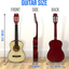Beginner 30” Classical Acoustic Guitar - 6 String Linden Wood Traditional Style Guitar W/ Wood Fretboard, Case Bag, Nylon Strap, Tuner, 3 Picks - Great for Beginner, Children Use - Pyle PGAKT30