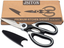 Ultra Sharp Premium Heavy Duty Kitchen Shears and Multi Purpose Scissors(Black/White)