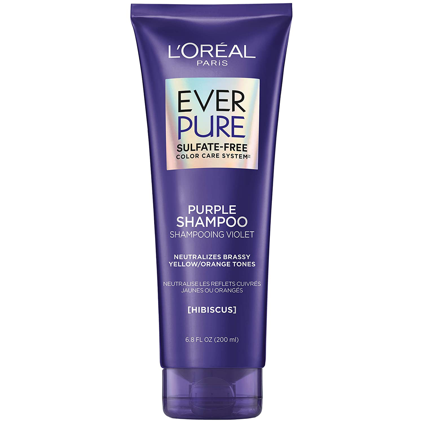 L'Oreal Paris Hair Care EverPure Sulfate Free Brass Toning Purple Conditioner for Blonde, Bleached, Silver, or Brown Highlighted Hair, 6.8 Fl; Oz (Packaging May Vary)