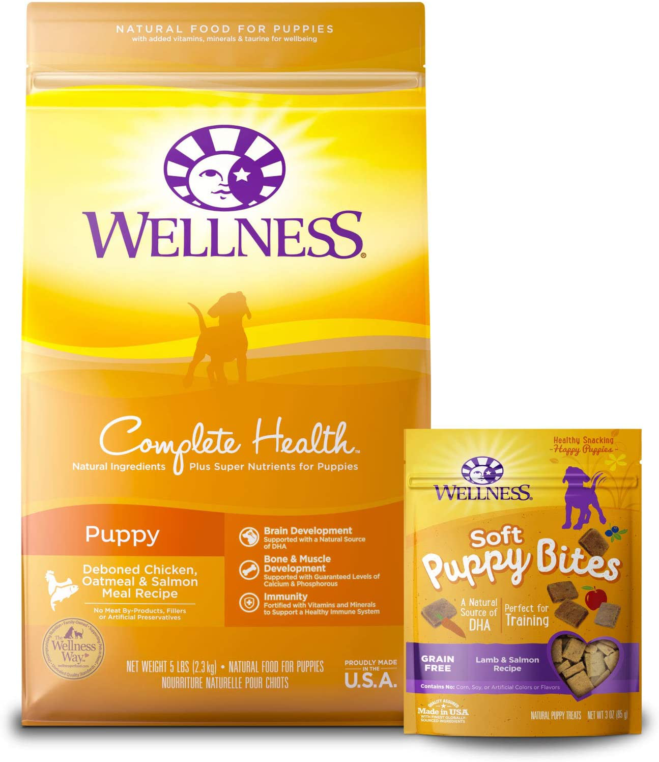 Wellness Natural Pet Food Grain-Free Crunchy Puppy Bites Treats