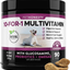 PetHonesty 10 in 1 Dog Multivitamin with Glucosamine - Essential Dog Vitamins with Glucosamine Chondroitin, Probiotics and Omega Fish Oil for Dogs Overall Health - Vitamins for Joint Supplement Heart