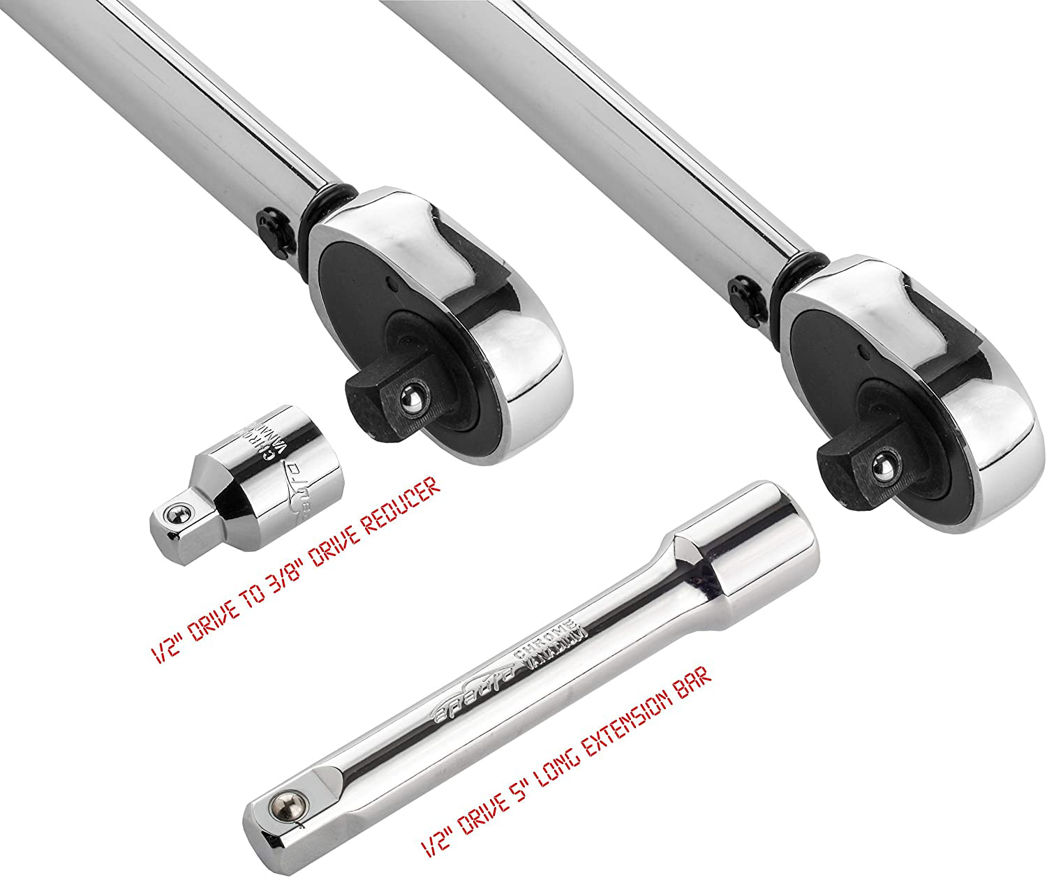 EPAuto 1/2-inch Drive Click Torque Wrench, 10~150 ft./lb., 13.6 ~ 203.5 N/m