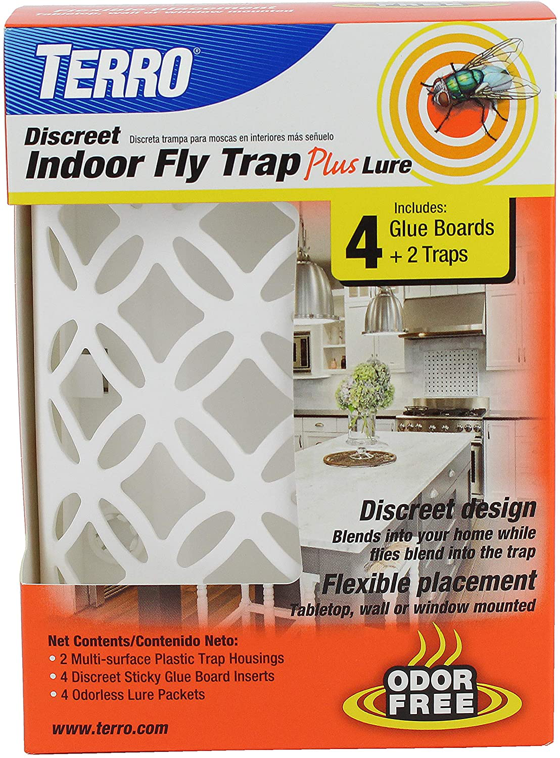 Terro T550 Discreet Indoor Fly Trap Plus Lure, Plain