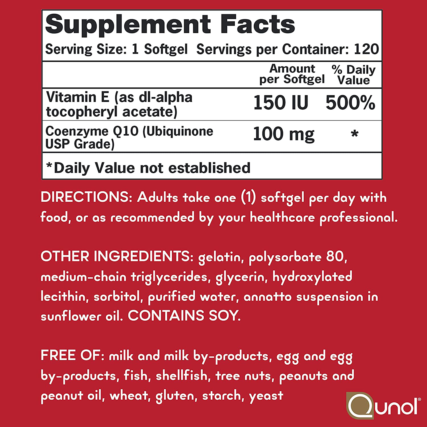 Qunol Ultra CoQ10 100mg 3X Better Absorption Patented Water and Fat Soluble Natural Supplement Form Coenzyme Q10 Antioxidant for Heart Health Packs Softgels