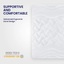 SLEEP ZONE Premium Mattress Pad Cover Cooling Overfilled Fluffy Soft Topper Zone Design Upto 21 inch Deep Pocket with Elastic Skirt, Grey, Cal King