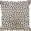 HGOD DESIGNS Polka Dots Decorative Throw Pillow Cover Case,Brush Strokes Dots Cotton Linen Outdoor Pillow Cases Square Standard Cushion Covers for Sofa Couch Bed Car 18X18 Inch Black