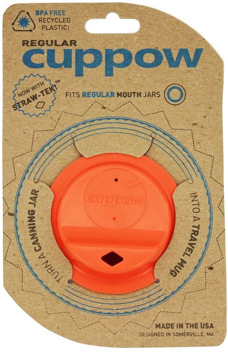 Cuppow, Lid Mason Jar Regular Coral