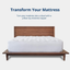 ViscoSoft Bamboo Mattress Pad Full | Extra Plush Pillowtop Mattress Topper - 18” Deep Pockets