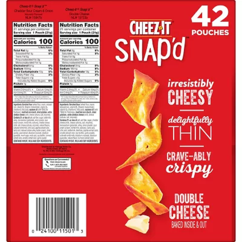 Cheez-It Snap D, Variety Pack (0.75 Oz., 42 Pk.)