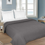GLAMBURG 100% Cotton Bed Blanket, Breathable Bed Blanket Twin Size, Cotton Thermal Blankets Twin Size - Perfect for Layering Any Bed for All Season - Charcoal Grey