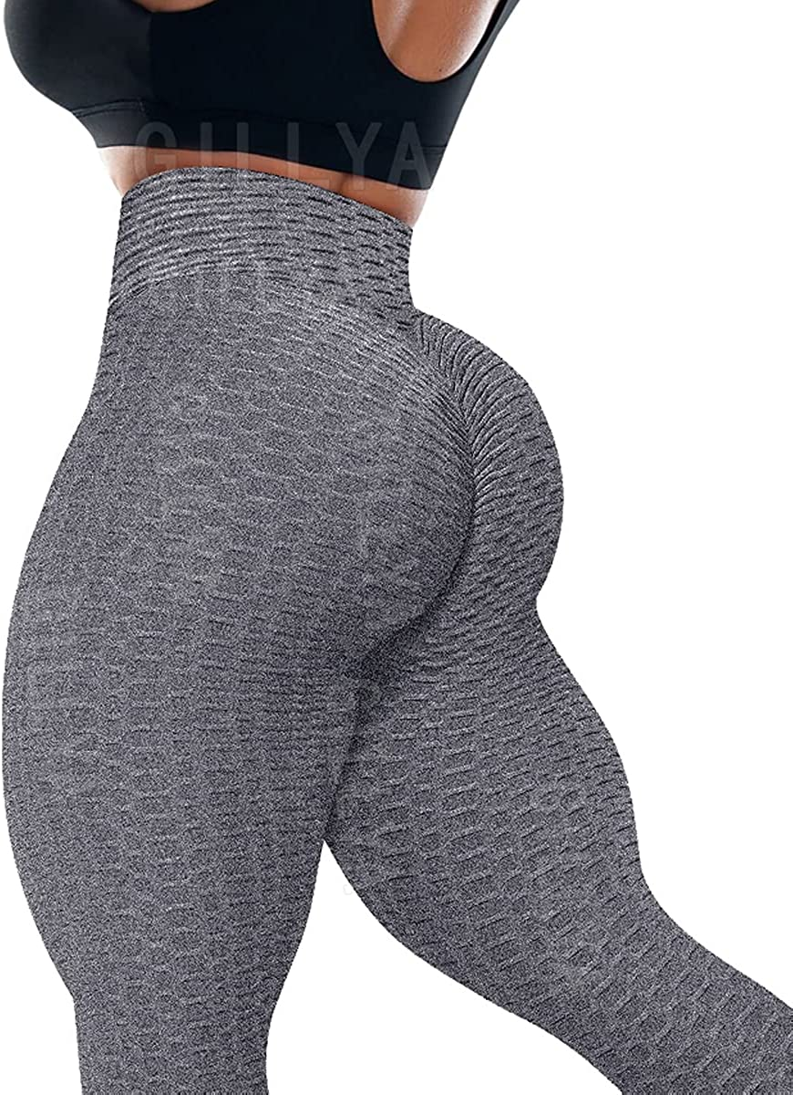 Booty Yoga Pants Tiktok Butt Leggings Anit Cellulite Texutred Booty Lifting Leggings Scrunch Butt Yoga Pants